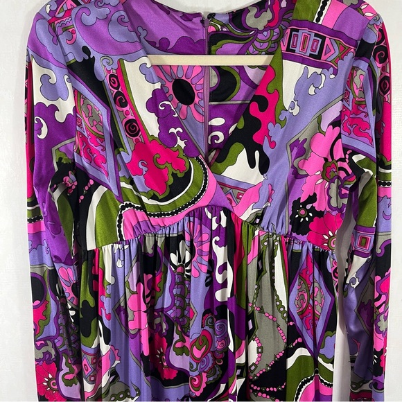 Handmade Multicolored Women’s Maxi Dress Long Sleeves Size as pictured - Picture 2 of 4